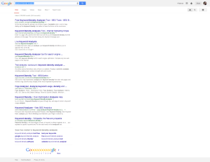 keyword density analysis