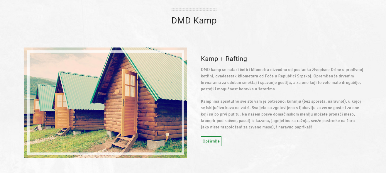 Rafting Tarom – DMD Kamp – SEO optimizacija